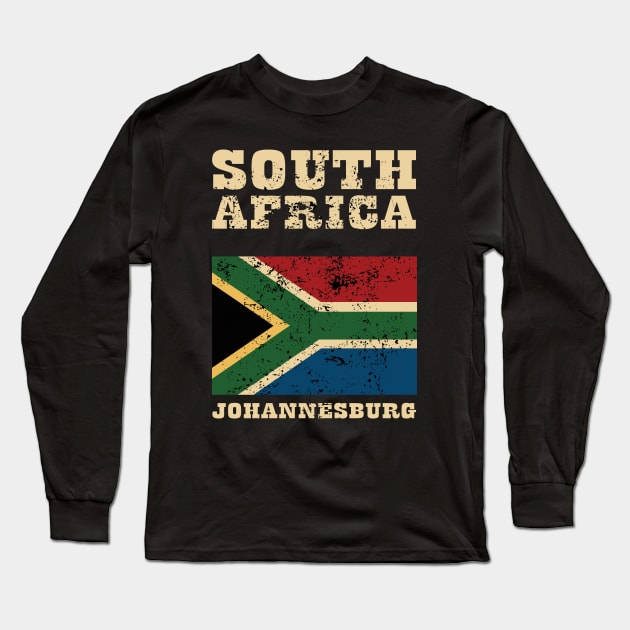 Flag of South Africa Long Sleeve T-Shirt by KewaleeTee